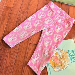 Vintage Gymboree Easter Bunny Basket Kids Leggings, 4T *a few dark spots*